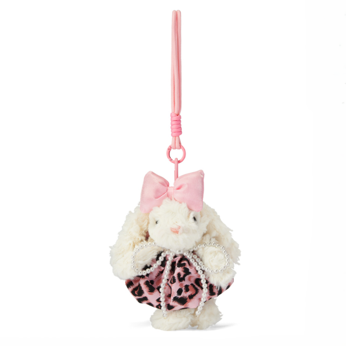 Plush Pendant - Leopard Dress Bunny