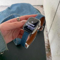 Magnetic Star Buckle Denim Band for Apple Watch