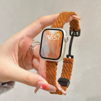 Magnetic Folding Buckle Plush Knitted Band for Apple Watch