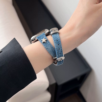Denim Star Double Tour Band for Apple Watch