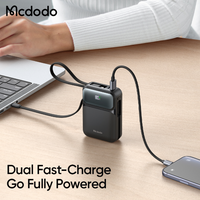 Mcdodo MC-993 45W PrimeKit Duo-Digi Power Bank With Built-in Dual Cable 20000mAh
