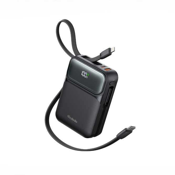 Mcdodo MC-993 45W PrimeKit Duo-Digi Power Bank With Built-in Dual Cable 20000mAh