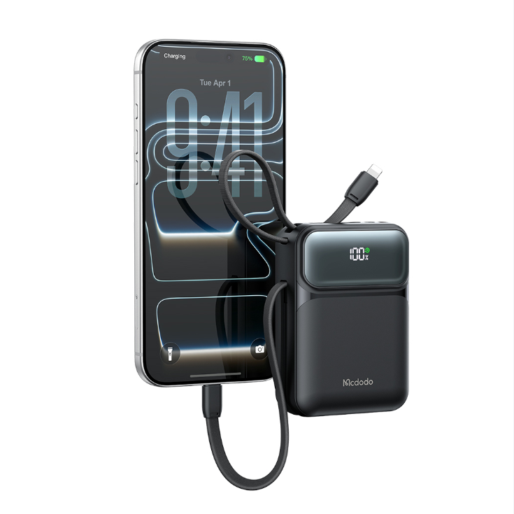 Mcdodo MC-993 45W PrimeKit Duo-Digi Power Bank With Built-in Dual Cable 20000mAh