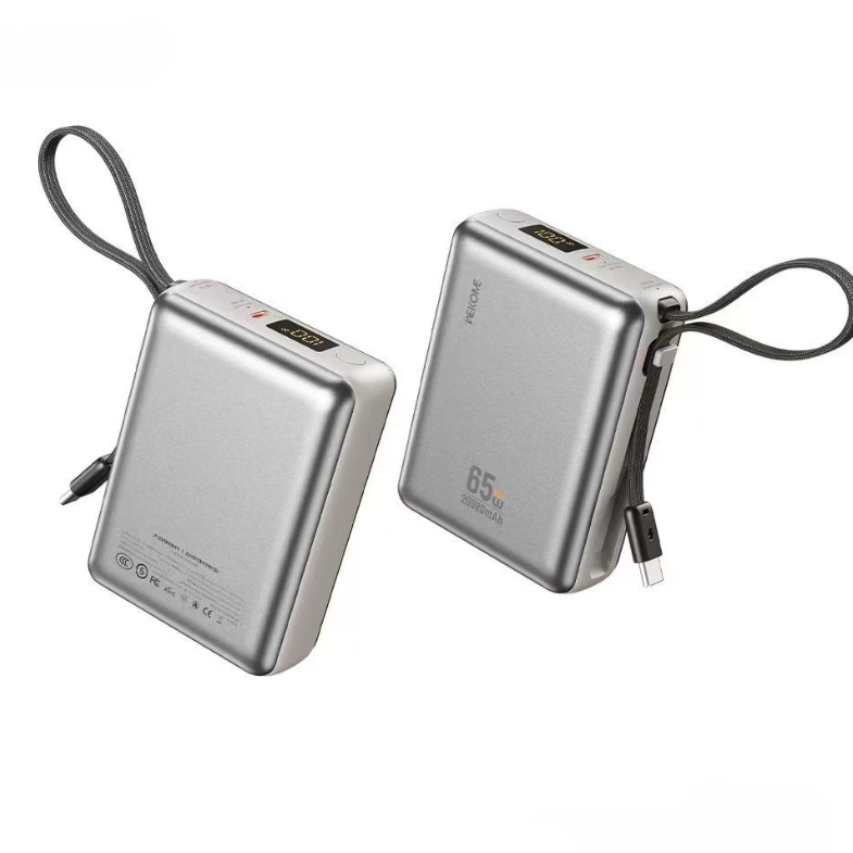Wekome AXL219-C 65W Fast Charging Power Bank with Built in Type-C Cable 20000mAh