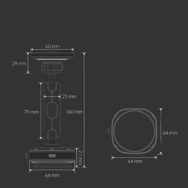 X75 Magnetic Multi-Scene Bracket Suction Cup Phone Holder
