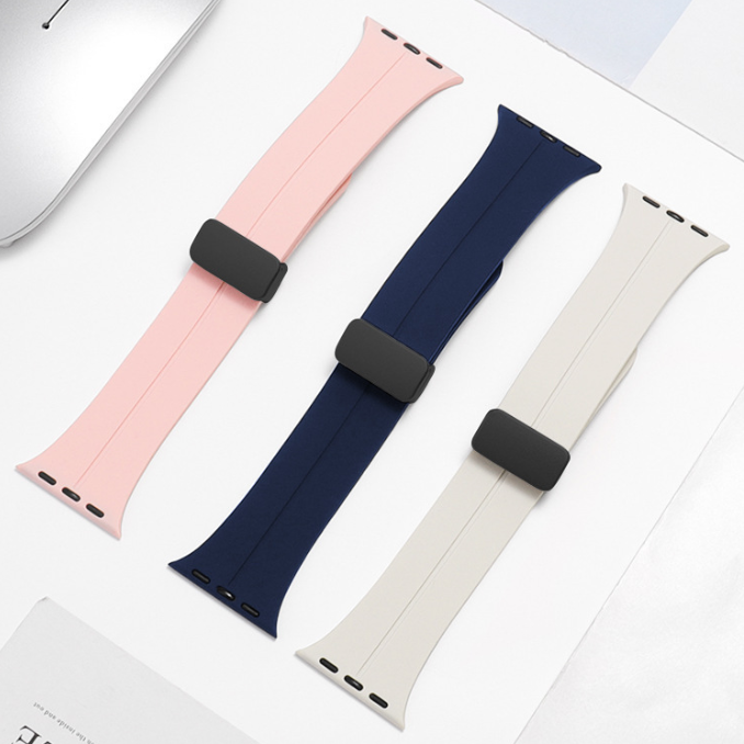Silicone Magnetic Folding Band for Apple Watch