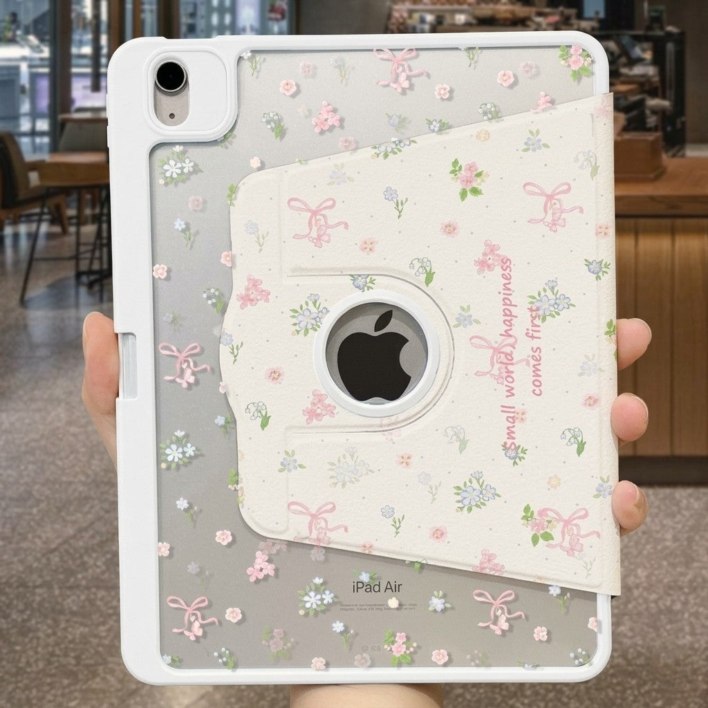 720° Rotating Acrylic Protective Case for iPad