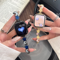 Star & Moon Metal Chain Band for Apple Watch