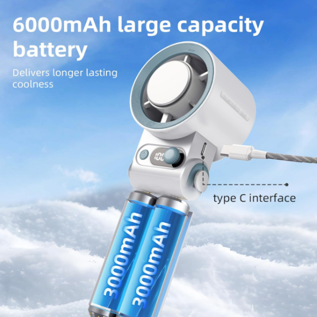A228 High Speed Turbo Cold Compress Handheld Fan
