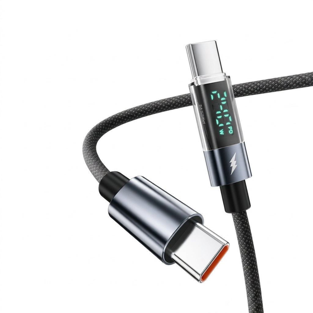 Smart Auto Cut-Off And Real-Time W Display Cable C to C