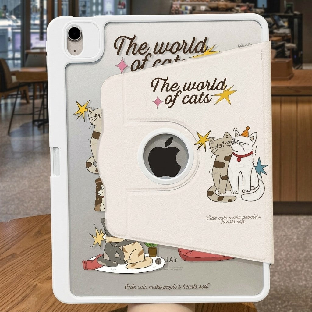 720° Rotating Acrylic Protective Case for iPad