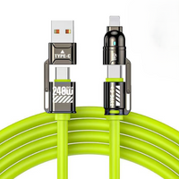 240W 4 in 1 Multi-Function Super Fast Charging Data Cable 1M