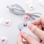 Laser Portable Data Cable Ties Storage Buckle Personality Cable Tie Compact Portable Hub Cable Organizer