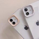 iPhone Solid Color Frame Transparent Case