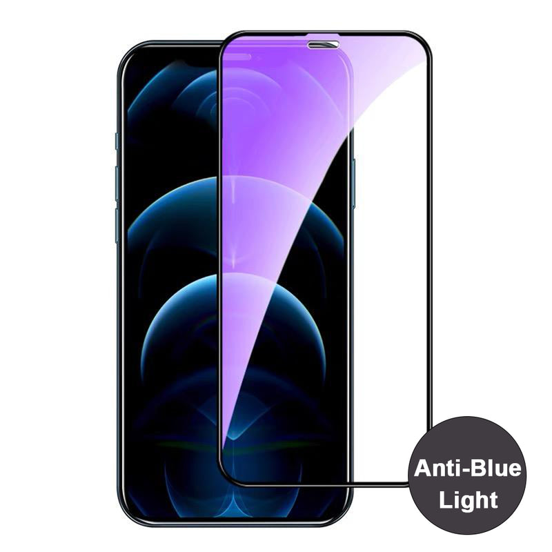 Purple Light HD Screen Glass iPhone