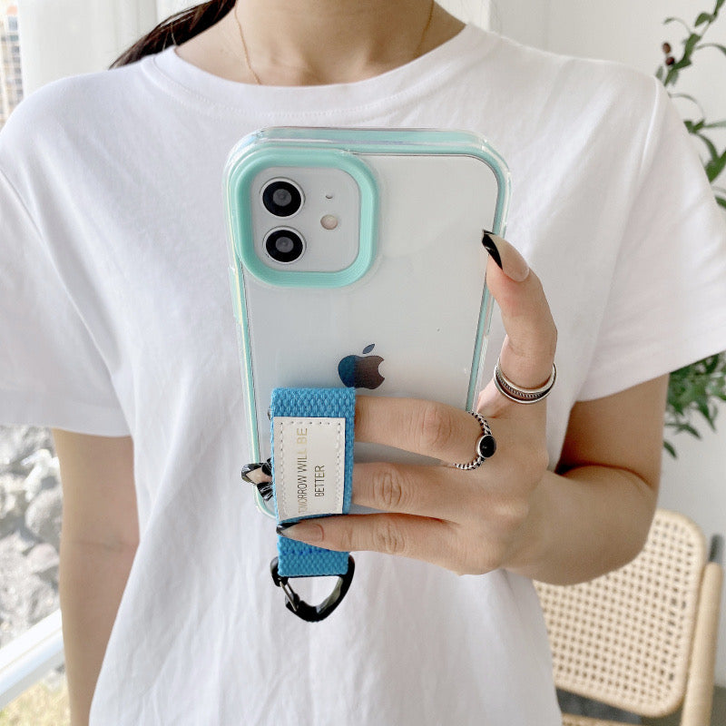iPhone 3 in 1 Colorful Wristband Case