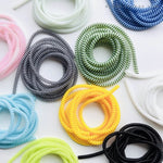 1.1m Cable Charger Protector Earphone USB Data Line Protector Spiral Cable Wrap Strain Relief Cord Sleeve 數據線保護套