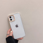 iPhone Solid Color Frame Transparent Case