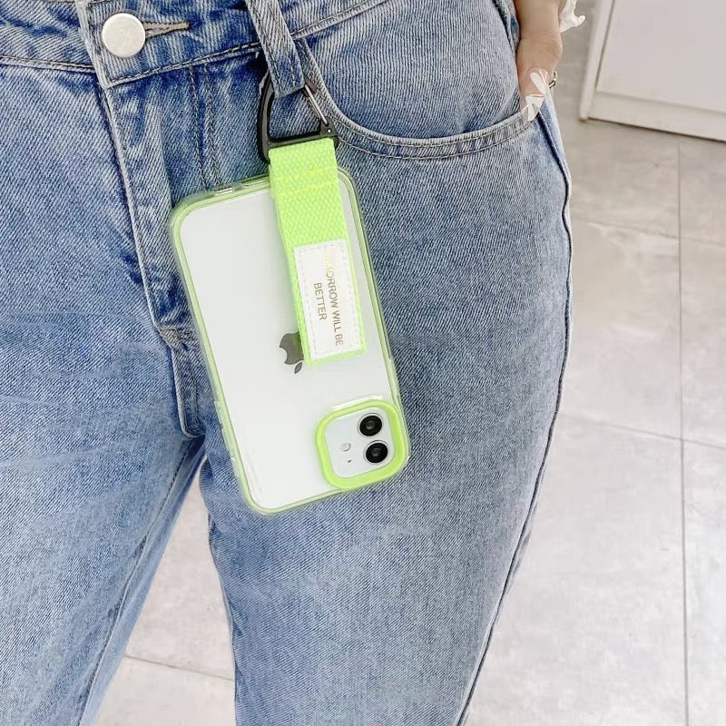 iPhone 3 in 1 Colorful Wristband Case