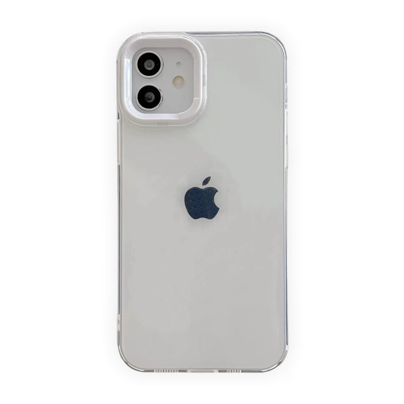 iPhone Solid Color Frame Transparent Case